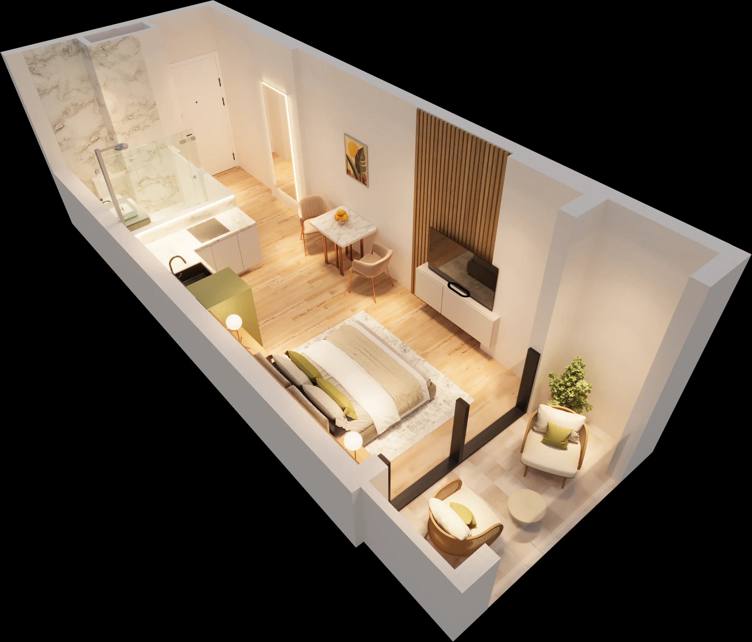 906-A 3D გეგმა