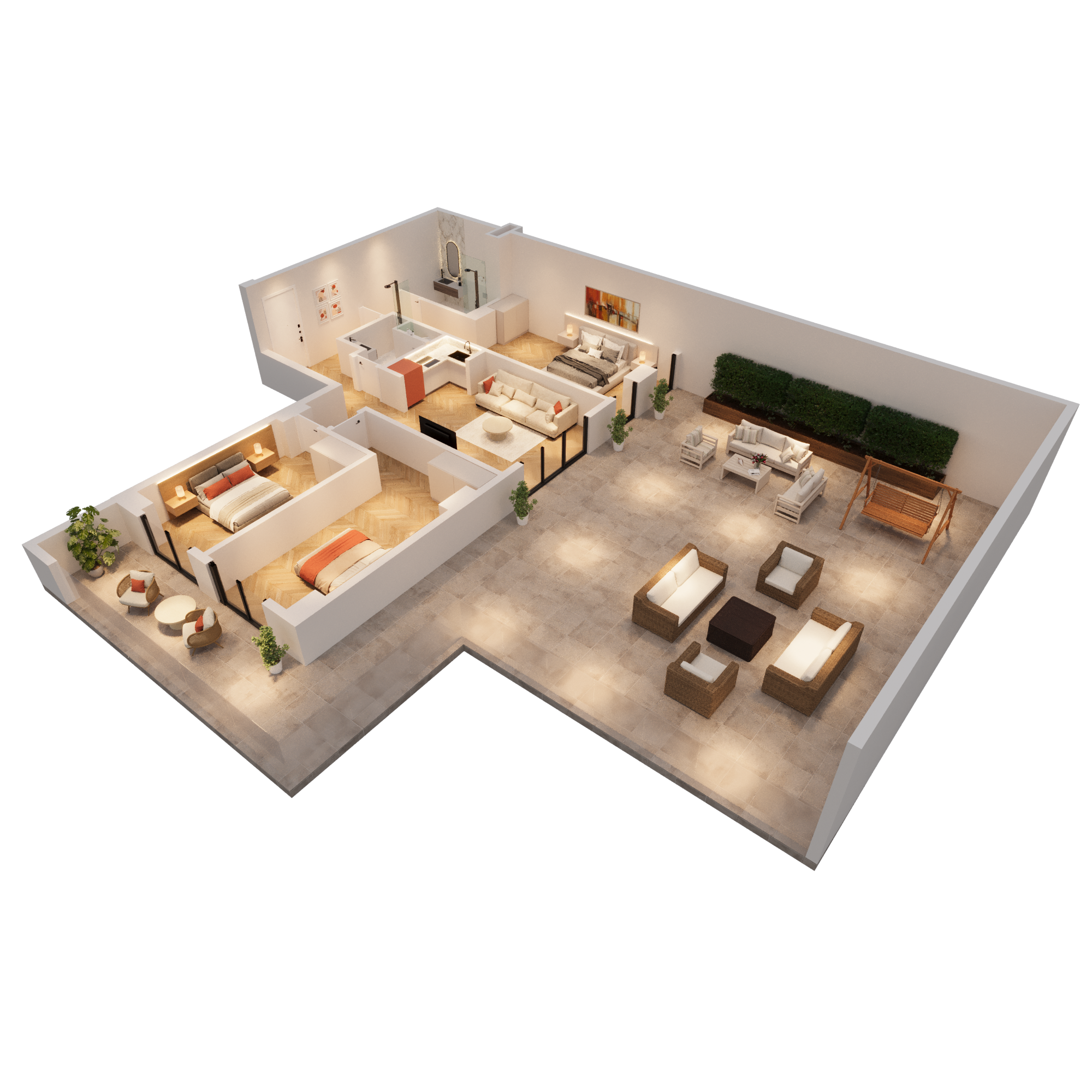 A-02 apartment 3D preview