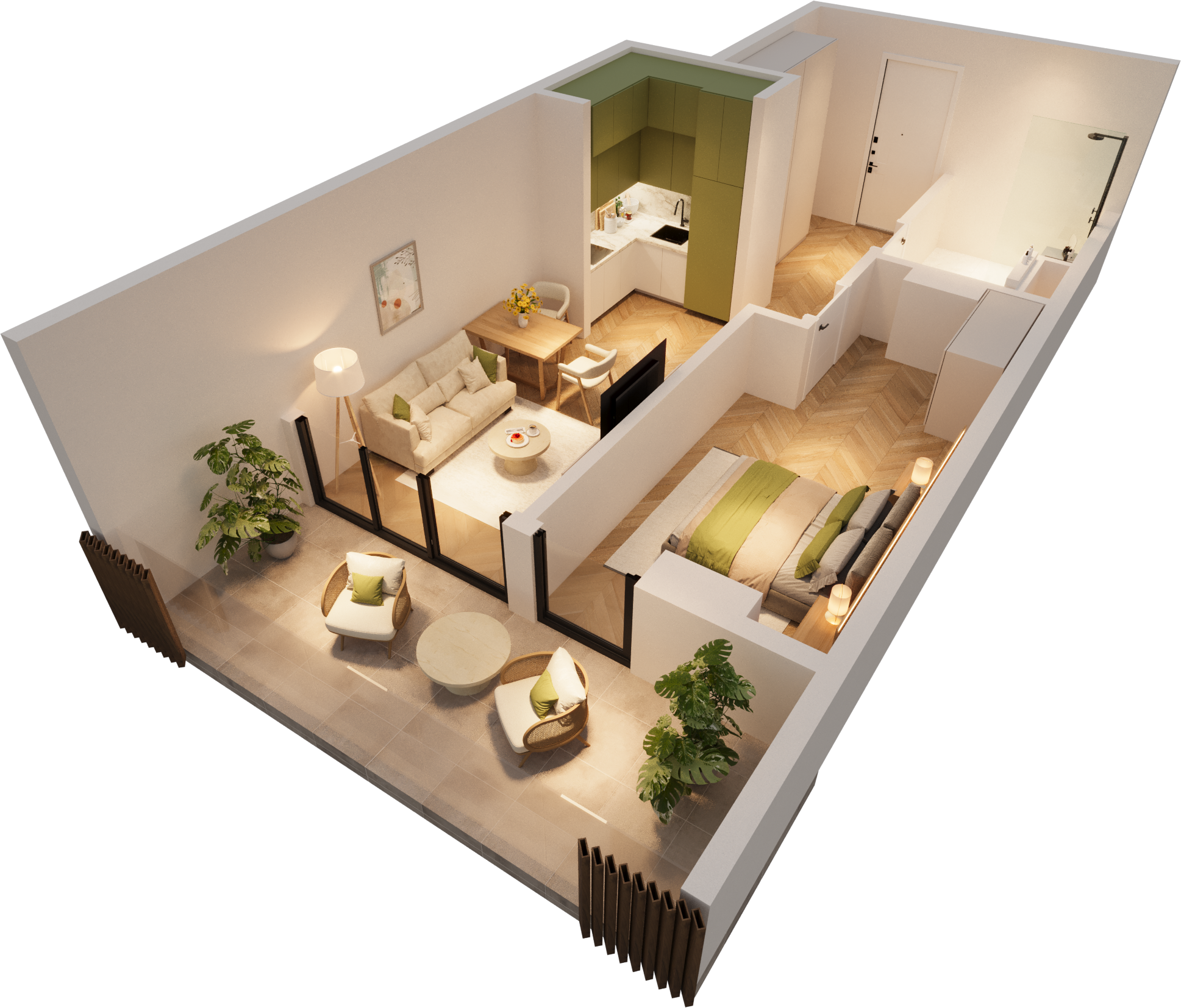 B-12 apartment 3D preview